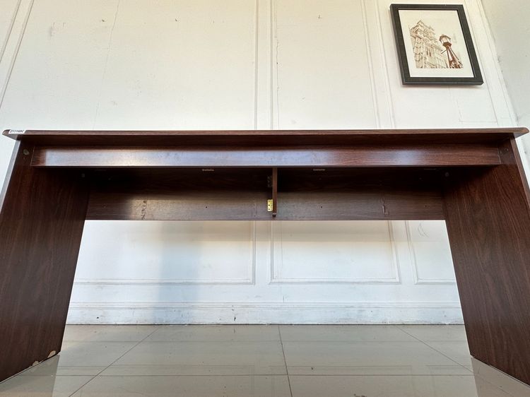 โต๊ะทำงาน ท็อปและโครงขาไม้ MDF ปิดผิวลายไม้สีน้ำตาล รูปที่ 8