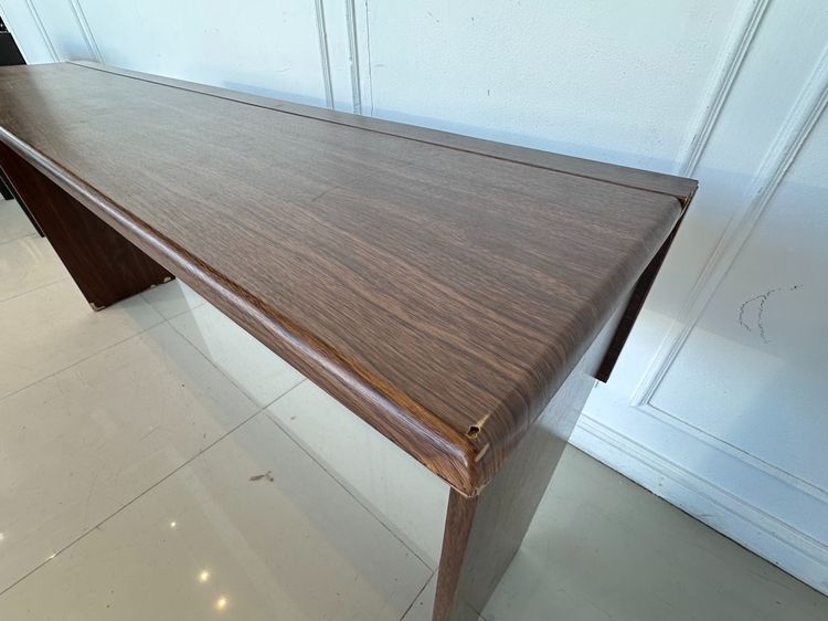 โต๊ะทำงาน ท็อปและโครงขาไม้ MDF ปิดผิวลายไม้สีน้ำตาล รูปที่ 6