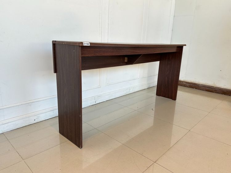 โต๊ะทำงาน ท็อปและโครงขาไม้ MDF ปิดผิวลายไม้สีน้ำตาล รูปที่ 3