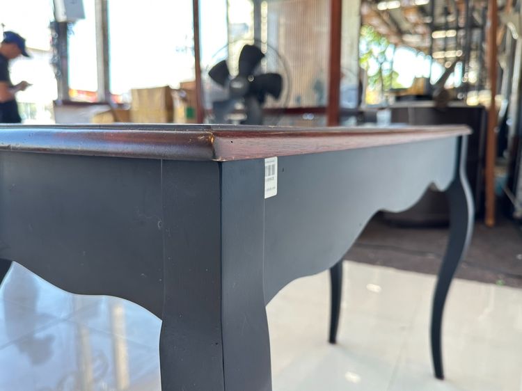 โต๊ะทำงานไม้จริง 1 ลิ้นชัก สไตล์วินเทจ มือจับทองเหลือง รูปที่ 6