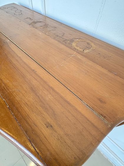 โต๊ะคอนโซลไม้สัก 1 ลิ้นชัก สไตล์วินเทจ รูปที่ 7