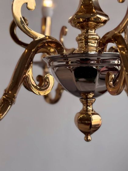 โคมไฟแขวน 6 ก้าน ทองเหลือง  รูปที่ 10