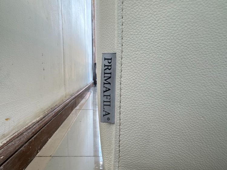 โซฟา 3 ที่นั่ง แบรนด์ PRIMAFIRA เบาะหนังแท้สีขาว  รูปที่ 11