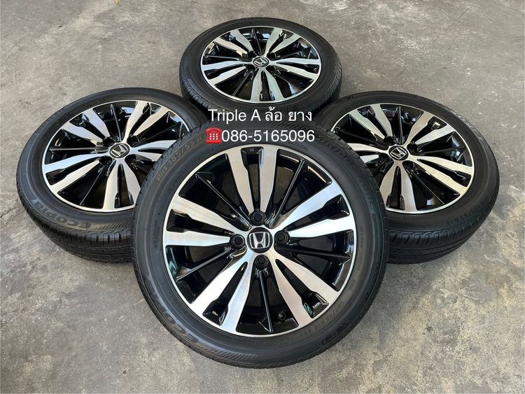 อื่นๆ อะลูมิเนียมอัลลอย 16" ✨ล้อแม็ก✨Honda Jazz GK ตัวท็อป ขอบ 16 พร้อมยาง 185-55-16 Bridgestone🌟ปี 23🌟