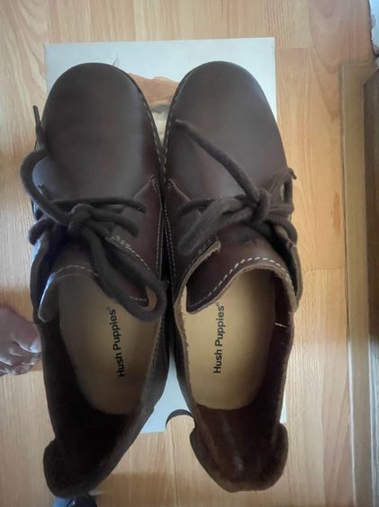 น้ำตาล รองเท้าหนังแบบทางการ UK 8 | EU 42 | US 8.5 ขายรองเท้า หนังแท้ ของใหม่ ยี่ห้อ Hush Puppies 