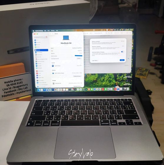 แลก-ขาย Macbook Air M1 2020 ram8 SSD 256g ยกกล่อง แบตดี ไม่ติด iCloud ผ่าน Shopee ได้ รูปที่ 2
