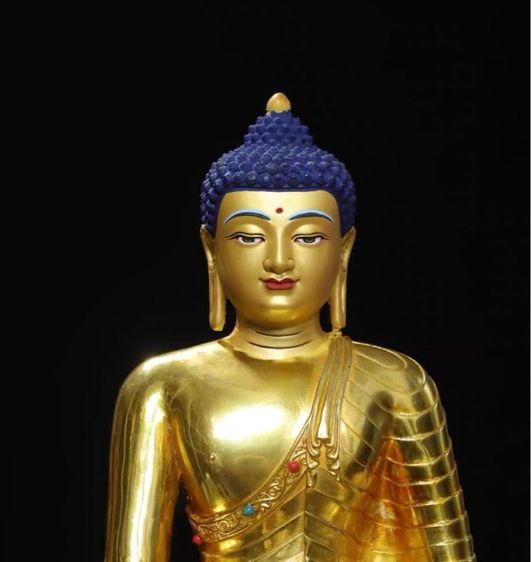 ✨พระพุทธรูปศากยมุนีทองเหลืองปิดทอง รูปที่ 2