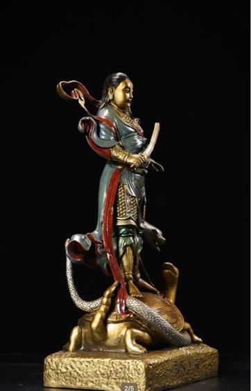 ✨พระพุทธรูปองค์ใหญ่เจิ้นหวุ่ (ทองเหลืองเก่า) รูปที่ 2