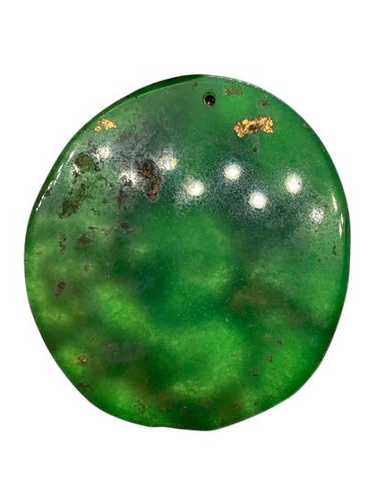 พระองค์จตุคาม โคตรเศรษฐี เนื้อหยก สีเขียวมรกต ลงรักปิดทอง รูปที่ 2