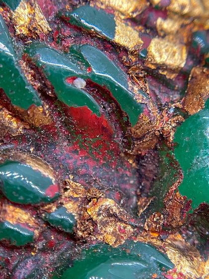 พระองค์จตุคาม โคตรเศรษฐี เนื้อหยก สีเขียวมรกต ลงรักปิดทอง รูปที่ 11