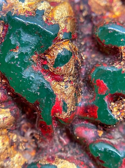 พระองค์จตุคาม โคตรเศรษฐี เนื้อหยก สีเขียวมรกต ลงรักปิดทอง รูปที่ 8