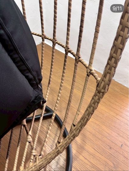🔥 ชิงช้าหวายเทียม วัสดุดีแข็งแรงน่าใช้แนะนำเลยค่ะสภาพโดยรวมยังดีมากๆนั่งสบายมากค่ะ รูปที่ 9