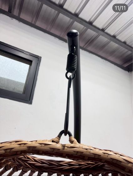 🔥 ชิงช้าหวายเทียม วัสดุดีแข็งแรงน่าใช้แนะนำเลยค่ะสภาพโดยรวมยังดีมากๆนั่งสบายมากค่ะ รูปที่ 11