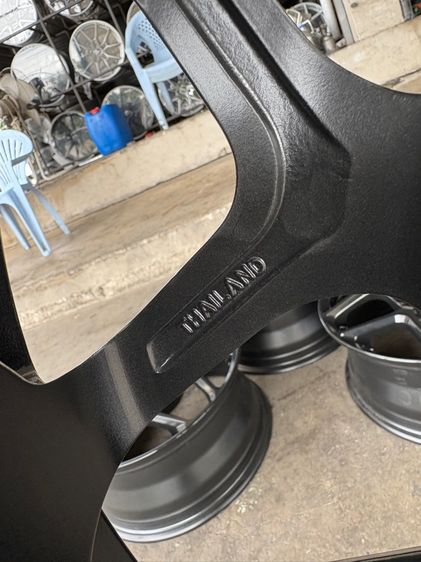 ล้อแม็กขอบ17 SSW 5รู114 กว้าง7 ออฟ35 สีดำเงา งานไทย สภาพสวยมากๆ (ล้อทำสีมาใหม่เพื่อความสวยงาม ไม่มีซ่อม) รูปที่ 8