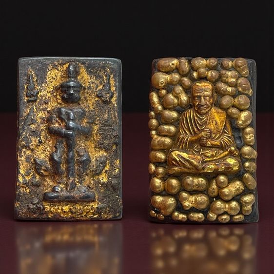 ท้าวเวสสุวรรณ เนื้อเมกะพัด หลังสมเด็จโต ประดับแร่ทอง ลงรักปิดทอง ผิวเดิมสวยเด่น พุทธคุณครบทั้งคุ้มครอง-โชคลาภ เหมาะแก่การสะสมและบูชา