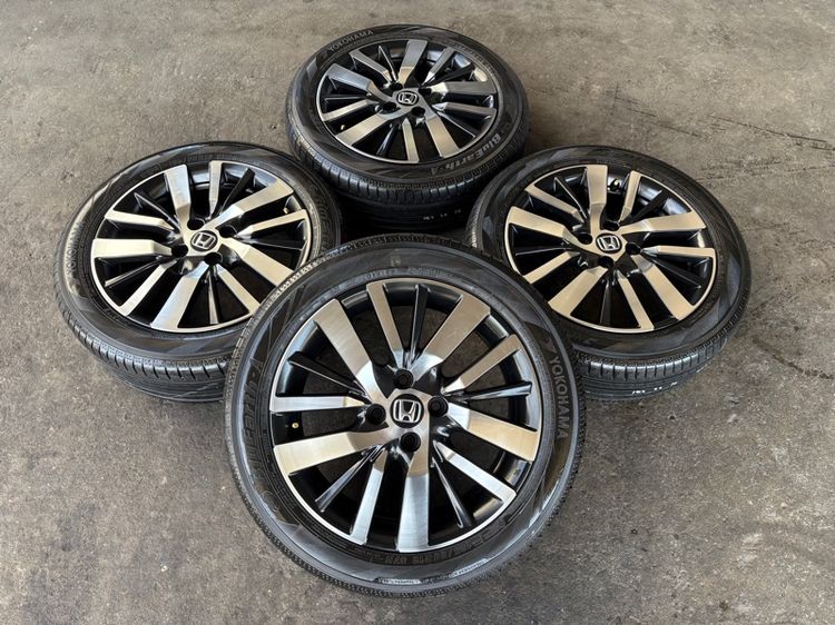 16" ล้อแม็กขอบ16 HONDA CITY ใส่JAZZ ได้เลยจ้า (ล้อทำสีมาใหม่เพื่อความสวยงาม ไม่มีซ่อม) พร้อมยางYOKOHAMA185-55-16 ปี22 ปีแท้ 