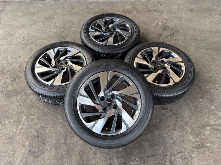 15" ล้อแม็กขอบ15 HONDA MODULO ใส่ CITY JAZZ ได้เลยจ้า (ล้อทำสีมาใหม่เพื่อความสวยงาม ไม่มีซ่อม) พร้อมยางMAXXIS185-60-15 ปี24 ปีแท้ 