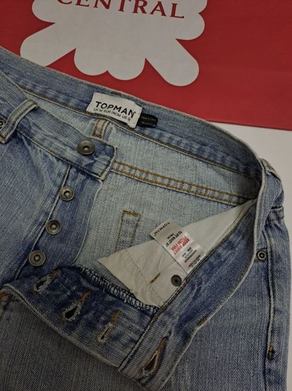 กางเกงยีนส์ขาสั้น แบรนด์ Topman‼️ รูปที่ 3