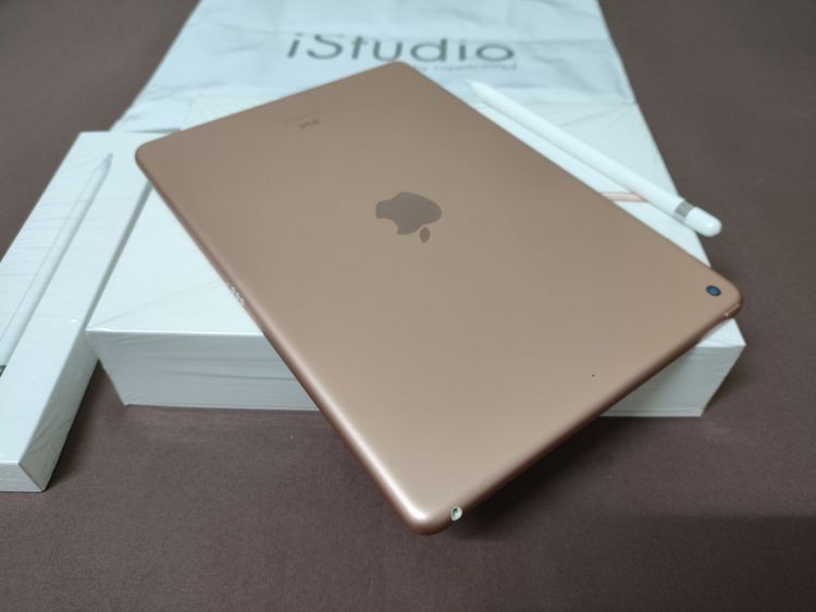 iPad 8th Gen Gold 32 GB + Pencil 1st gen + Film (กระจกอย่างดี) OS ล่าสุด ครบแล้วไม่ต้องทำอะไรเพิ่ม นัดดูสภาพได้ ใช้เองขายเอง รูปที่ 5