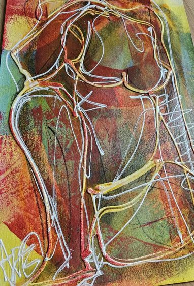 จิตรกรรมต้นฉบับ ผลงาน ศ.พิเศษ อารี สุทธิพันธุ์ ศิลปินแห่งชาติ รูปที่ 2