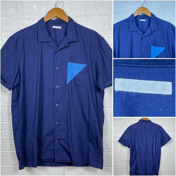 อื่นๆ อื่นๆ แขนสั้น อื่นๆ อื่นๆ เสื้อเชิ้ต GU แท้ 💯 size L ขนาดอก 21 ยาว 27.5 นิ้ว สภาพใหม่มาก ดีเทลสวย สีกรมเข้ม ตัดเย็บดีหายากน่าสะสมครับ