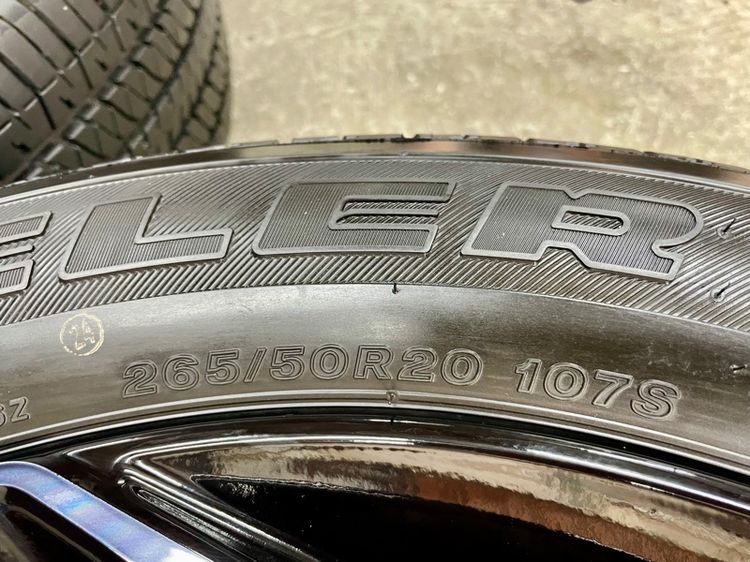 ล้อแม็ก ISUZU MU-X RS ขอบ 20” น้องป้ายแดง ยาง BRIDGESTONE 265-50R20 ปี 25 ตุ่มหน้ายางยังเห็นอยู่จางๆ รูปที่ 9
