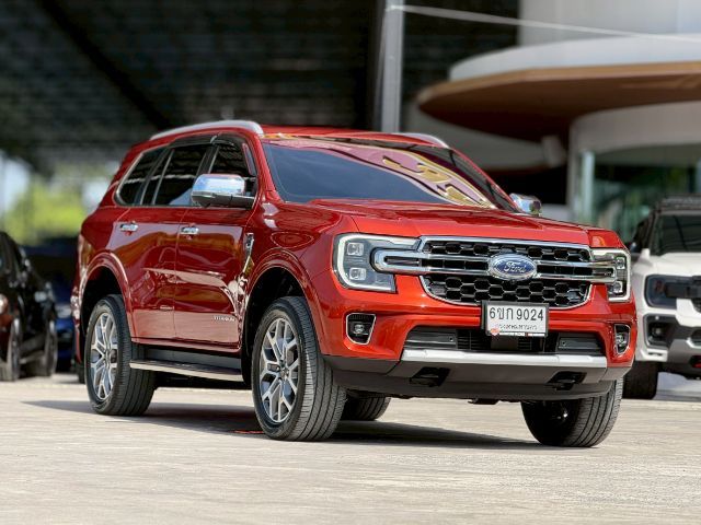 Ford Everest 2022 2.0 Bi-Turbo Titanium+ 4WD ดีเซล เกียร์อัตโนมัติ ส้ม รูปที่ 4