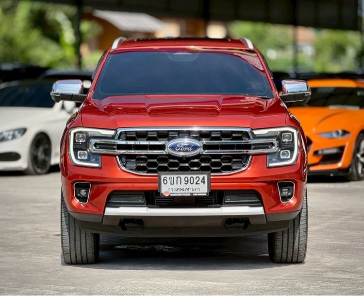 Ford Everest 2022 2.0 Bi-Turbo Titanium+ 4WD Utility-car ดีเซล ไม่ติดแก๊ส เกียร์อัตโนมัติ แดง รูปที่ 2