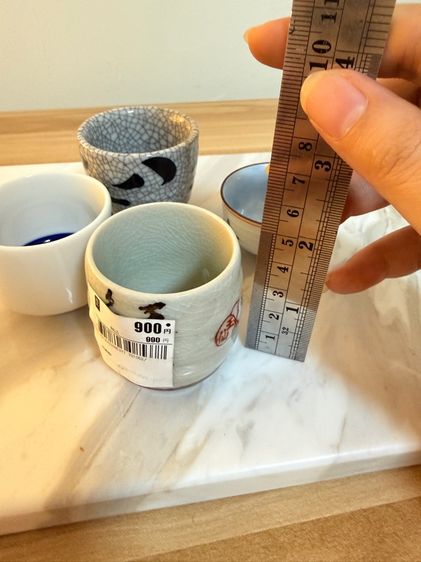 แก้วเซรามิกสาเกญี่ปุ่น 4 ใบ รูปที่ 3