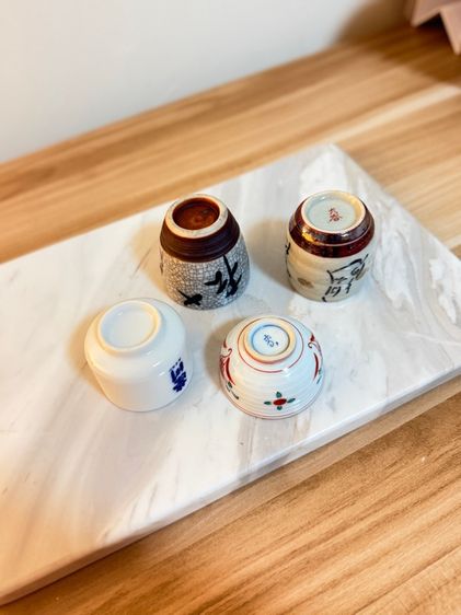 แก้วเซรามิกสาเกญี่ปุ่น 4 ใบ รูปที่ 8