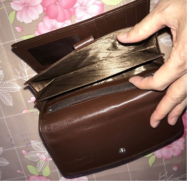 กระเป๋าเงิน หนังแท้ ทรงยาว สภาพดีมาก รูปที่ 8