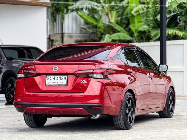 Nissan Almera 2021 1.0 VL Sedan เบนซิน ไม่ติดแก๊ส เกียร์อัตโนมัติ แดง รูปที่ 4