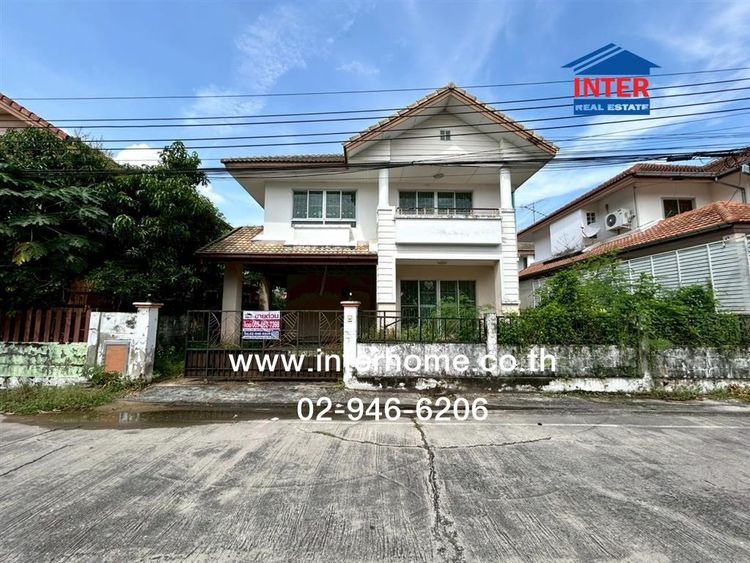 บ้านเดี่ยว 2 ชั้น 52.2 ตร.ว. หมู่บ้านออคิดธนพูนทรัพย์ ถนนบางนา-ตราด บางเสาธง สมุทรปราการ