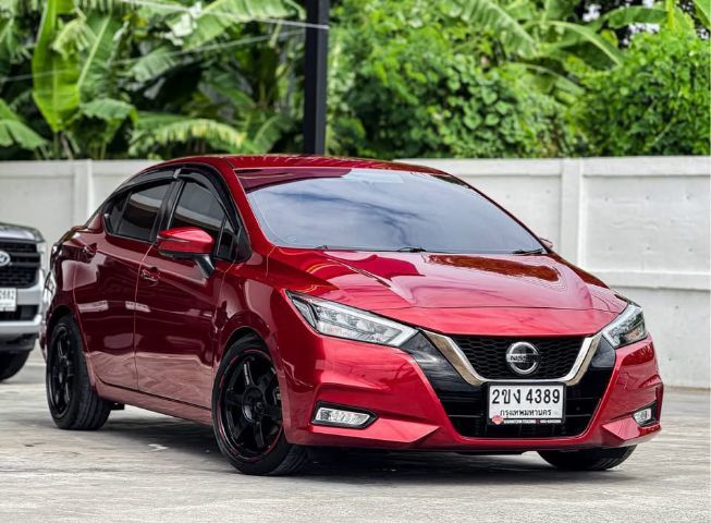 Nissan Almera 2021 1.0 VL เบนซิน เกียร์อัตโนมัติ แดง รูปที่ 4