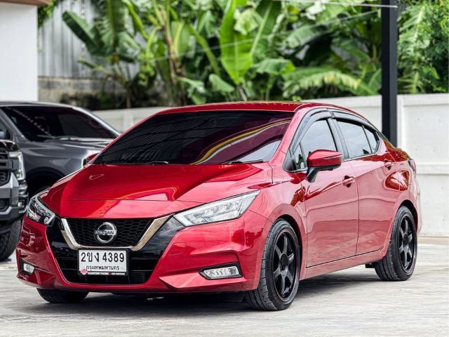 รถ Nissan Almera 1.0 VL สี แดง