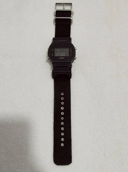 (ของแท้) นาฬิกา G Shock ยักษ์เล็ก สายผ้า ดำล้วน ตะขอเงิน รูปที่ 7