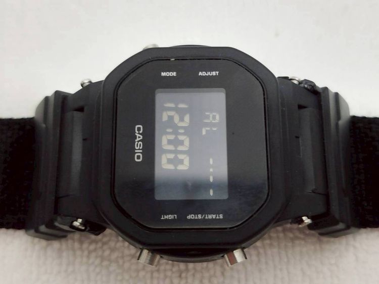 (ของแท้) นาฬิกา G Shock ยักษ์เล็ก สายผ้า ดำล้วน ตะขอเงิน รูปที่ 3