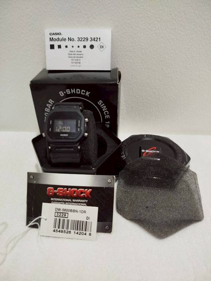 (ของแท้) นาฬิกา G Shock ยักษ์เล็ก สายผ้า ดำล้วน ตะขอเงิน รูปที่ 2