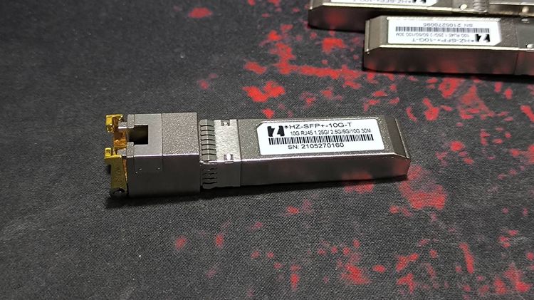 SFP+ to RJ45 Module 10G  ตีมือสองสภาพนางฟ้า รองรับ 10G ครบจบในตัวเดียว รูปที่ 10