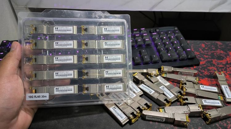 SFP+ to RJ45 Module 10G  ตีมือสองสภาพนางฟ้า รองรับ 10G ครบจบในตัวเดียว