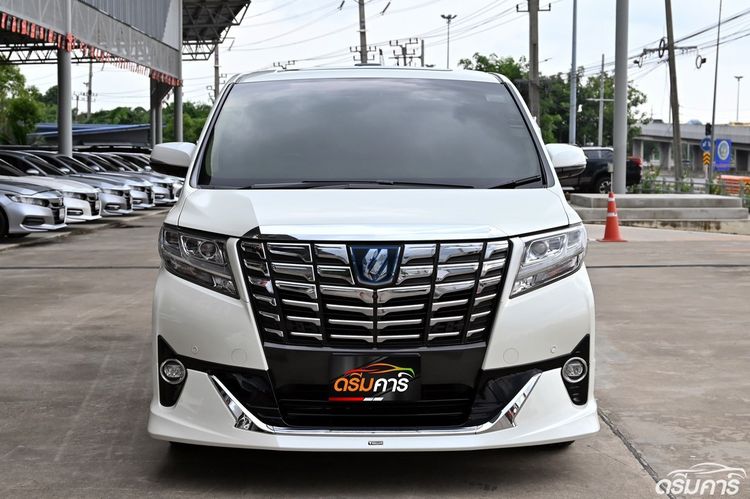 Toyota Alphard 2017 2.5 Executive Lounge Hybrid E-Four 4WD Van ไฮบริด ไม่ติดแก๊ส เกียร์อัตโนมัติ ขาว รูปที่ 2