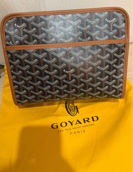 ชาย ดำ พีวีซี ขาย กระเป๋าครัช Goyard Grenelle