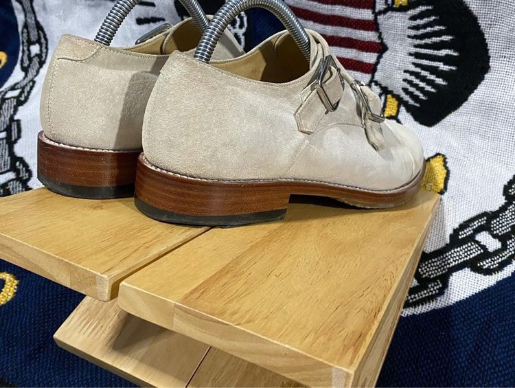 Vintage Nubuck leather England Oxford SHOES รูปที่ 10