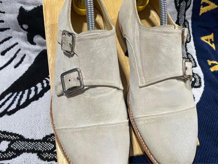 Vintage Nubuck leather England Oxford SHOES รูปที่ 7