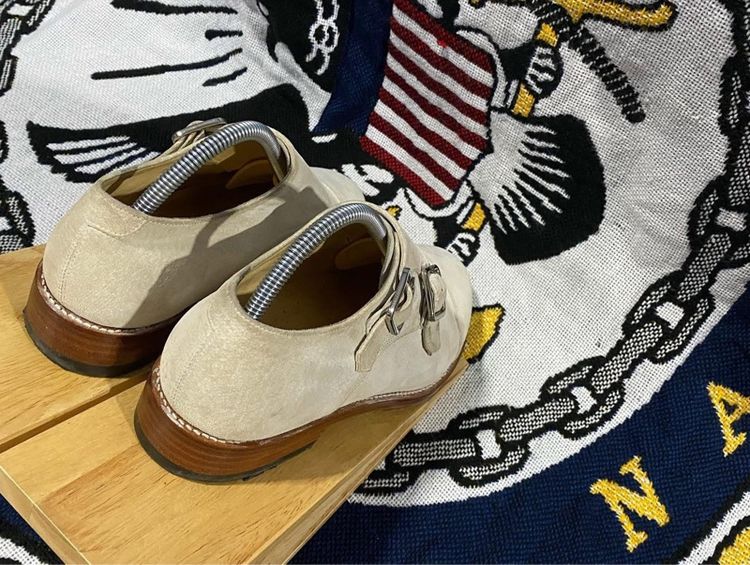 Vintage Nubuck leather England Oxford SHOES รูปที่ 9