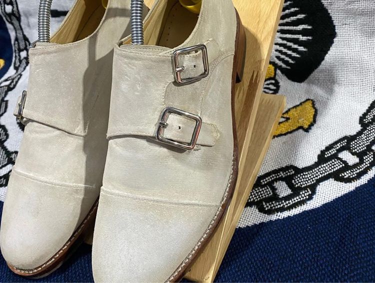 Vintage Nubuck leather England Oxford SHOES รูปที่ 8