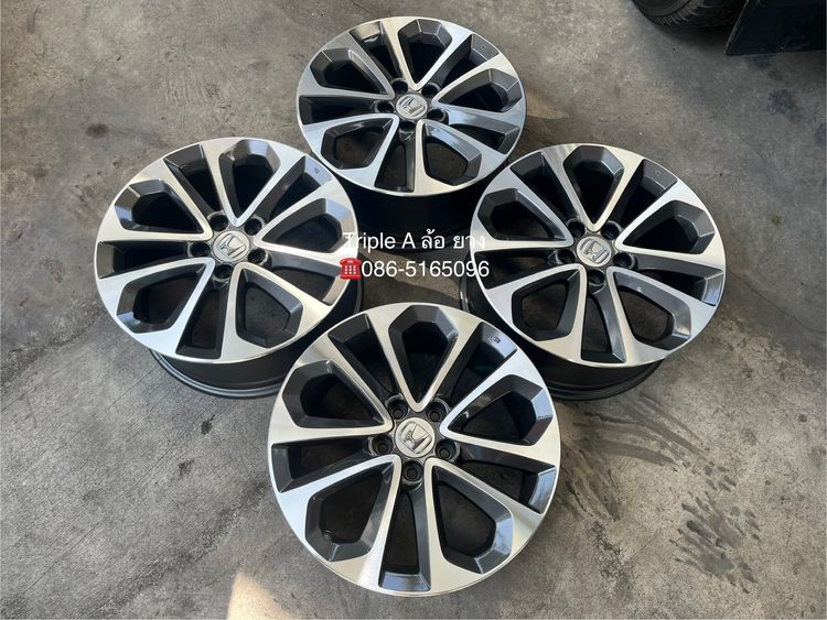 ✨ล้อแม็ก 5รู114✨Honda Accord G9 ขอบ 18 สีเทาหน้าเงา💖สวยกริ๊บ💖 รูปที่ 6