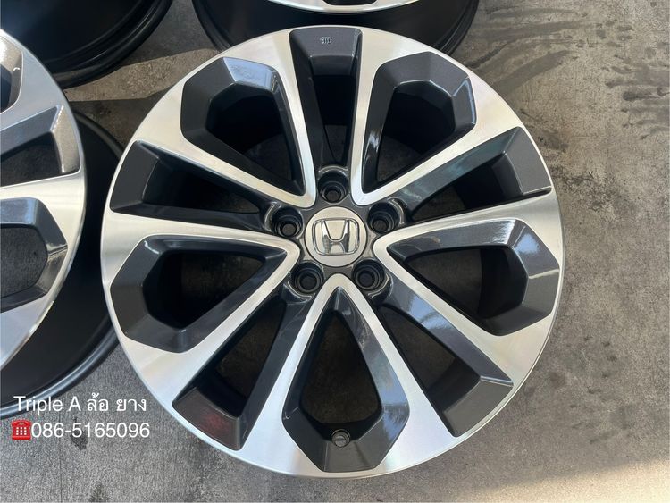 ✨ล้อแม็ก 5รู114✨Honda Accord G9 ขอบ 18 สีเทาหน้าเงา💖สวยกริ๊บ💖 รูปที่ 3