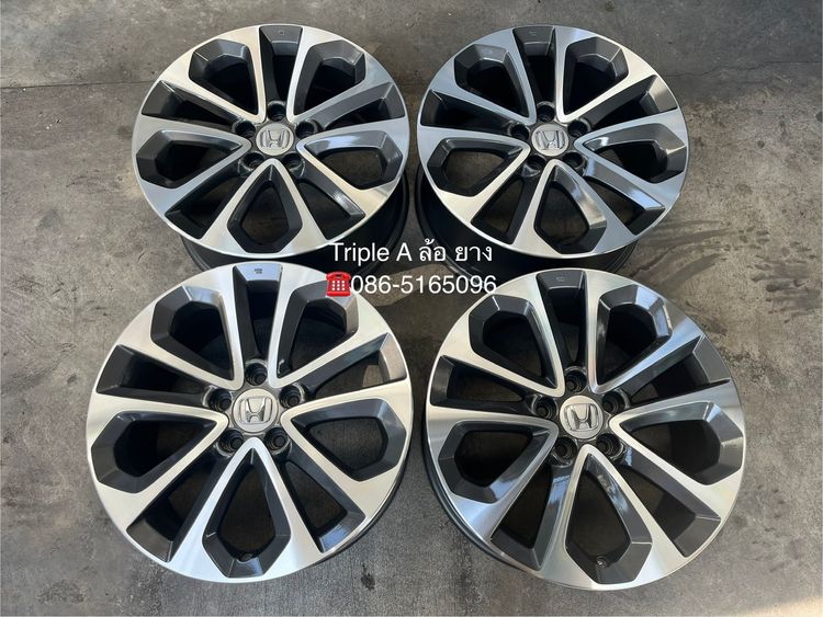 ✨ล้อแม็ก 5รู114✨Honda Accord G9 ขอบ 18 สีเทาหน้าเงา💖สวยกริ๊บ💖 รูปที่ 7