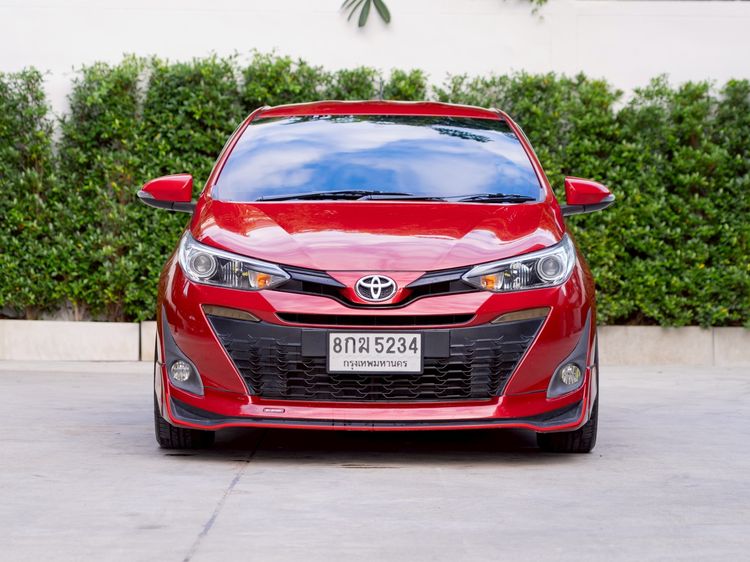 Toyota Yaris 2018 1.2 E Sedan เบนซิน ไม่ติดแก๊ส เกียร์อัตโนมัติ แดง รูปที่ 2